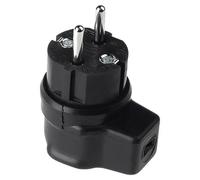 Bachmann 740017 740.017 Spina di sicurezza Gomma piena 250 V Nero IP44