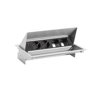 Bachmann 900.402.1X Coneo - Ciabatta elettrica con 2 prese Schuco con data, colore: nero, 4.4000000000000004 x 23,5 x 5,5 cm