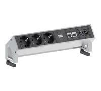 Bachmann 902502 902.502 Multipresa 3 scomparti Nero, Alluminio Connettore Wiela