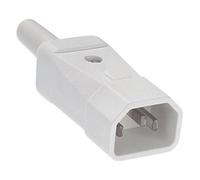 Bachmann 915.271 Connettore IEC Spina Tot poli: 2 10 A Bianco 1 pz.