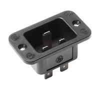 Bachmann 917.173 Presa Schuko, 250 V, Nero