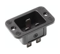 Bachmann 917173 917.173 Connettore IEC 767 Spina Tot poli: 3 16 A Nero 1 pz.