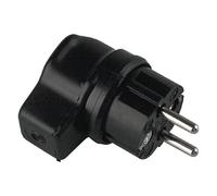 Bachmann 919178 919.178 Spina di sicurezza Gomma piena Nero IP44