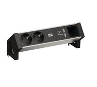 Bachmann 937.001 desk2 2 X Protezione contatto 1 X USB Charger 1 X ABD gst18 NERO