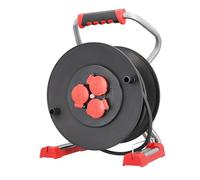 BACHMANN Avvolgicavo Elettrico Professionale Svolgitore Bobine Cavi Elettrici 3 x CEE73 H07RN-F 3G1,5mm² 40,0 m CEE77