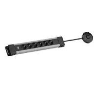 PRESA MULTIPLA BACHMANN BM005904 - 6 prese, cavo 2m, prese CEE 7/3, protezione sovratensioni, interruttore