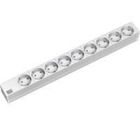 Bachmann Ciabatta Multipresa 19 Pollici 1HE Alluminio 9x Schutzkonta