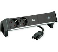 Bachmann Desk 2 alluminio - interno - Tipo F - Alluminio - Plastica - Alluminio - Black - Output a 2 CA - 1 pezzo (E) NEW