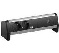 BACHMANN DESK 2x contatto protettivo 1xUSB A&C Caricatore USB Caricatore da 22 W GST18 (902.0811) NEW