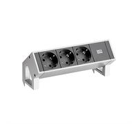 Bachmann Desk2 3 x Type F 4 modulo/moduli Nero Acciaio inossidabile 902.500