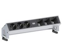 Bachmann DESK2-3xSchuko & 3xVuoto Power strip - ALU -, 902.402 (Powe