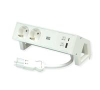 BACHMANN DESK2 - Caricatore USB con 2 contatti di Protezione, 22 W A&C, 0,2 m, GST18