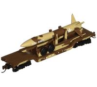 Bachmann Industries Inc. 52' Center-Depressed Flat-Car Desert Military with Miss