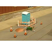 Bachmann Industries Miniature HO Scale Figures Building Site Accessories Train