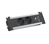 BACH 927.001 - Unità prese KAPSA piccole, doppie, USB A/A 15 W.