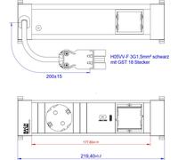 Bachmann Power Frame 1xCEE7/3916.5051xusb C 30W 1xcm 0,2 m GST18 NEW