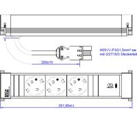 Bachmann Power Frame M 3xCEE7/3916.5061xusb C 30W 0,2 m GST18 NEW