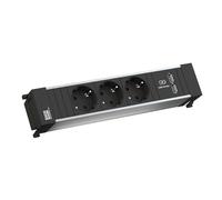 Bachmann Power Frame Medium 3X Contatto di Protezione 1xUSB Charger
