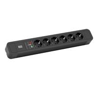 Bachmann Primo 2 2 m 1,5 mm² Nero 6 presa(e) AC Strip alimentazione 2 350.003