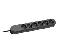 Smart prolunghe e multiple 5 m 6 presa(e) AC Nero, Ciabatta Nero, 5 m, 6 presa(e) AC, Nero, 3680 W, 16 A, Nero