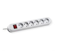 PRESA MULTIPLA BACHMANN 381.251K - 6 prese, cavo 3m, prese Schuko, protezione da sovratensioni, interruttore