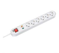 Bachmann Smart Multipresa 6x Schutzkontakt SchalterÜberspannungsschutz 381.2501K