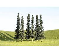 Bachmann Trains 32103 SCENE SCAPES - 3"- 4" CONIFER TREES (9 per box) - N Scale