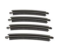 Bachmann Trains 44401 Snap-Fit E-Z 18” Radius Curved Track (4/Card) -Steel Alloy