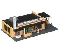 Bachmann Trains 45804 PLASTICVILLE U.S.A. BUILT-UP BUILDING - DRIVE-IN BANK - N