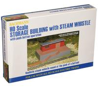 Bachmann Trains 46209 Operating-Storage Building with STEAM Whistle Sound-HO Sca
