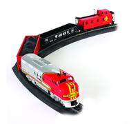 Bachmann Trains 647 Santa Fe Flyer Ready To Run Electric Train Set - HO Scale, M