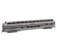 Bachmann Trains - 85' FULL DOME AMTRAK PHASE II Passenger Car with Lighted Inter