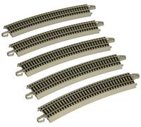 Bachmann Trains Snap-Fit E-Z Track 28" Radius 18 Degree Curved Track (5/card)
