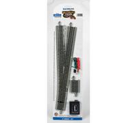 Bachmann Trains - Snap-Fit E-Z TRACK #6 TURNOUT - LEFT (1/card) - NICKEL SILVER