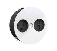 BACHMANN Twist 1 x UTE 1 x caricatore USB 2,0 m AEH, RAL9010 30GE