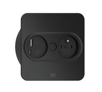 BACHMANN Twist 2 1 x UTE 1 x USB A/C 22 W 2,0 m AEH RAL9005 30GE Rettangolare