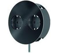 Bachmann Twist 2S - presa multipla - connessioni in uscita 2 - 2 m - Germania - nero RAL 9005 NEW