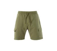 Baci & Abbracci Bermuda da uomo in cotone con tasconi - oliva