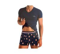 Baci & Abbracci Coordinato Uomo T-shirt e Boxer Cotone Bielastico Taglia XL Nero
