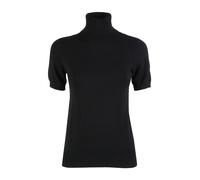 Baci & Abbracci Maglia dolcevita donna a maniche corte - nero