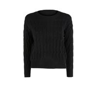 Baci & Abbracci Maglione donna a trecce - nero