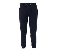 Baci & Abbracci Pantaloni tuta da uomo in cotone con coulisse e polsini - blu sc