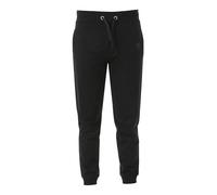 Baci & Abbracci Pantaloni tuta da uomo in cotone con coulisse e polsini - nero