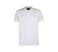 Baci & Abbracci Polo da uomo fluo a maniche corte in cotone