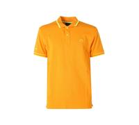 Baci & Abbracci Polo da uomo fluo a maniche corte in cotone - arancione