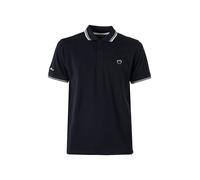 Baci & Abbracci Polo da uomo in cotone a maniche corte - blu scuro