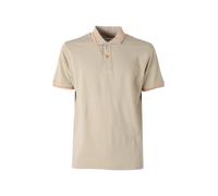 Baci & Abbracci Polo da uomo in cotone a maniche corte con logo davanti e dietro