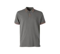 Baci & Abbracci Polo da uomo in cotone a maniche corte con logo davanti e dietro