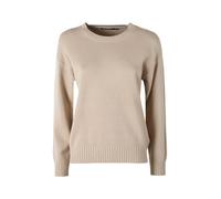 Baci & Abbracci Pullover girocollo da donna in maglia tinta unita - beige