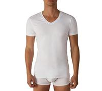 Baci & Abbracci ® Set 3 Magliette Intime Uomo Cotone Elasticizzato Scollo V T Shirt Finissima Cuciture Piatte Intimo Maglietta Uomo Nera Bianca e Colorata BATS500 (S, 3 Bianche)